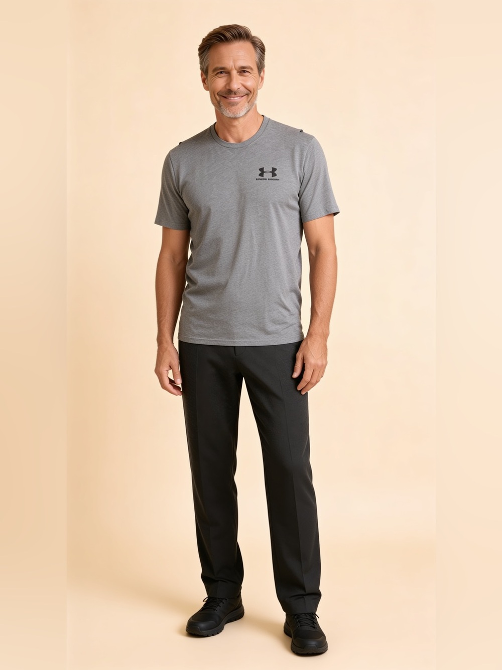 Under Armour Men's Light Grey Short-Sleeve Performance Tee